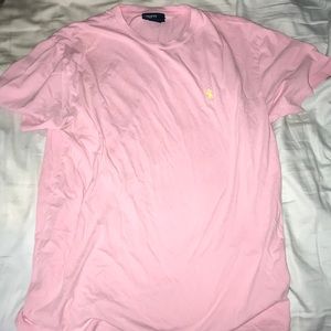 Pink polo short sleeve